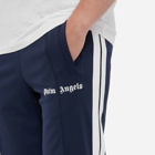 Palm Angels Men's Taped Track Pant in Navy Blue /White
