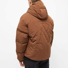 Represent Men's Nylon Hooded Puffer Jacket in Dark Brown