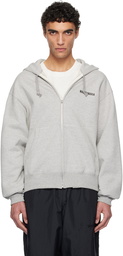 WACKO MARIA Gray Heavy Weight Full Zip Hoodie