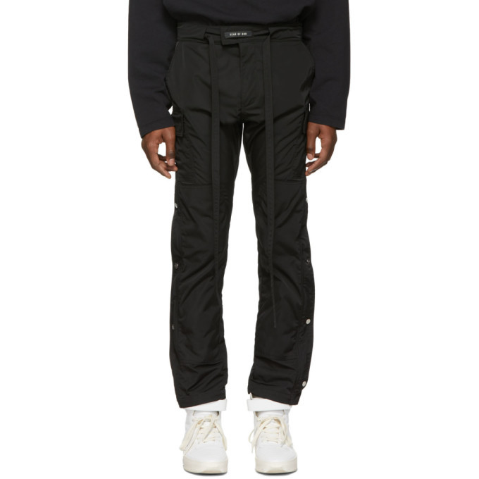 Photo: Fear of God Black Nylon Cargo Pants