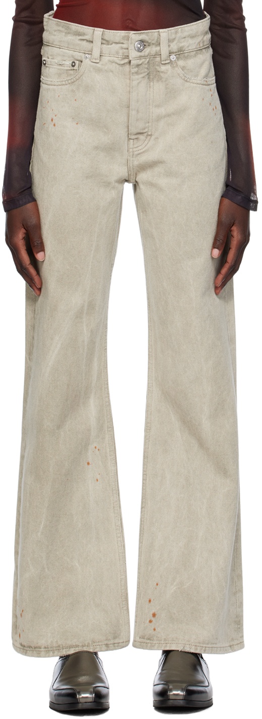 Our Legacy Gray Boot Cut Jeans Our Legacy