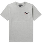 DISTRICT VISION - Intoku Logo-Embroidered Mélange Cotton-Jersey T-Shirt - Gray