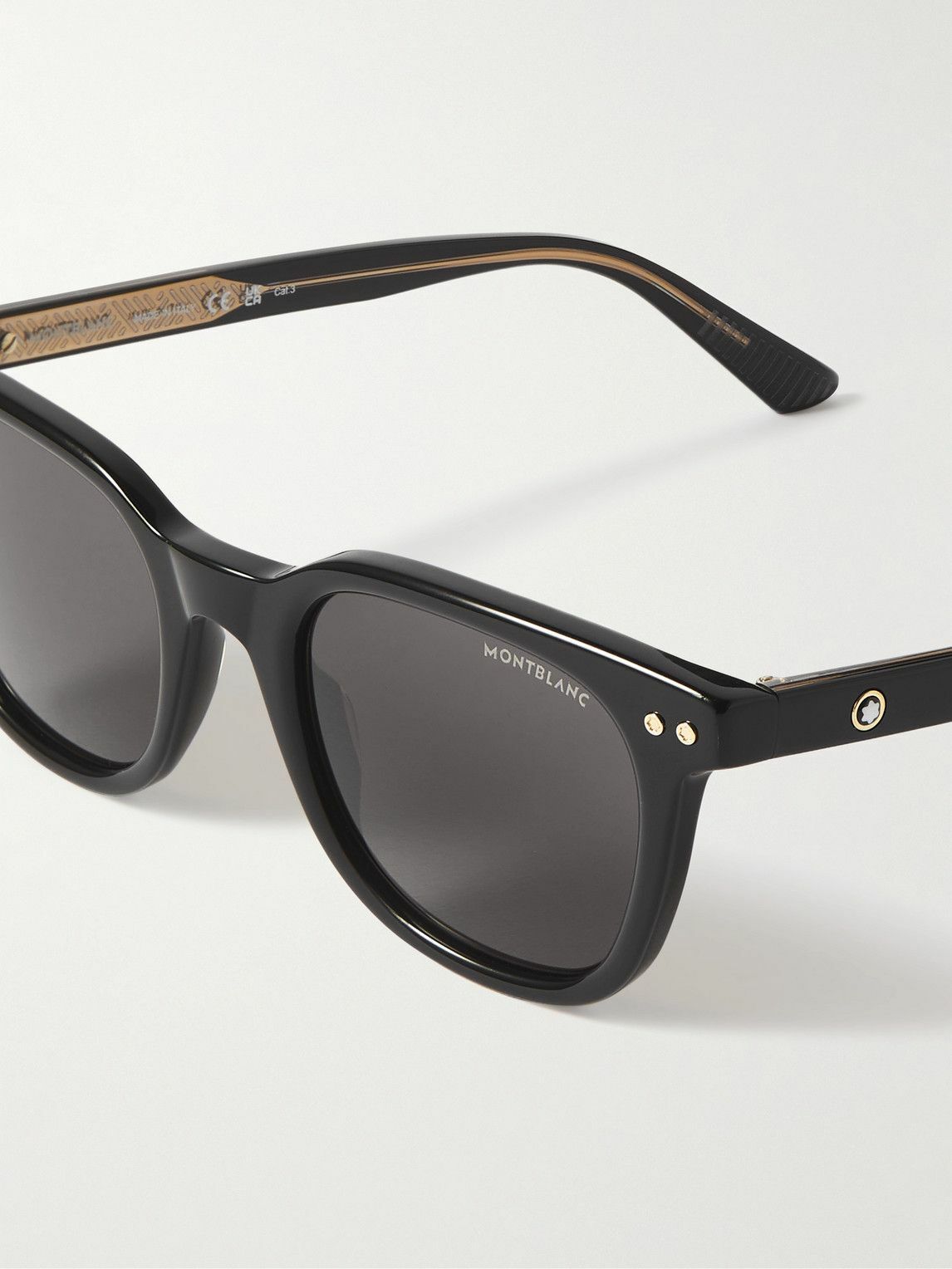 MONTBLANC EYEWEAR - Snowcap D-Frame Acetate Sunglasses