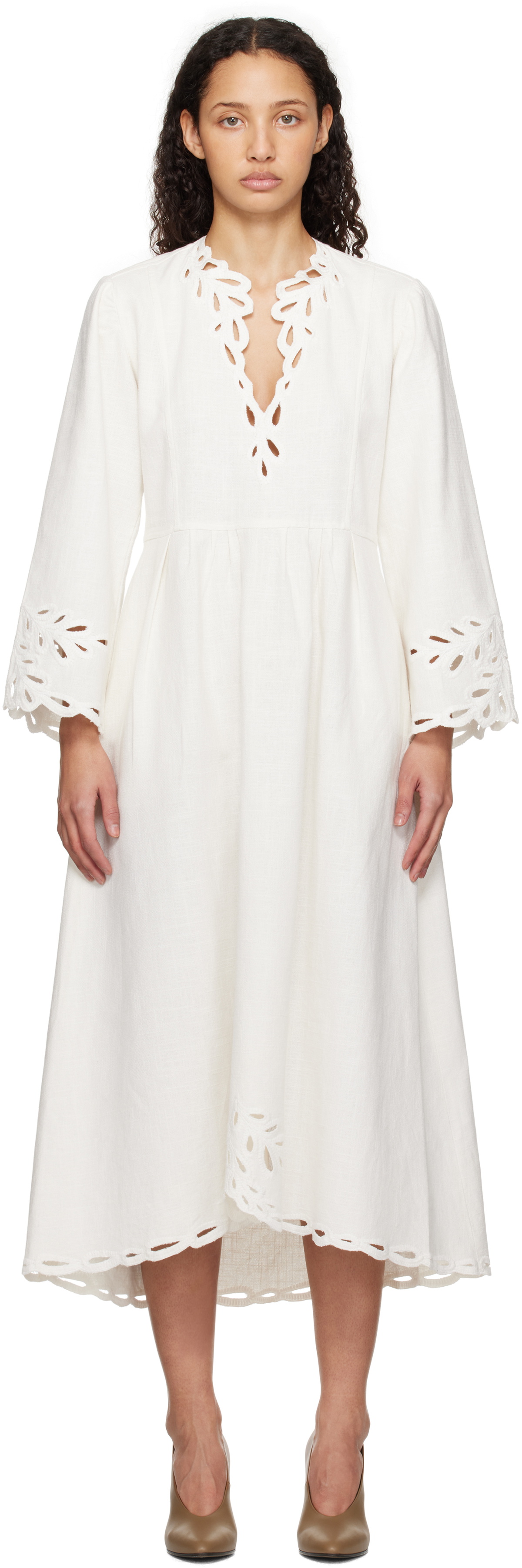 Isabel Marant Etoile White Tianny Midi Dress Isabel Marant Etoile Isabel Marant Etoile White Tianny Midi Dress Isabel Marant Etoile