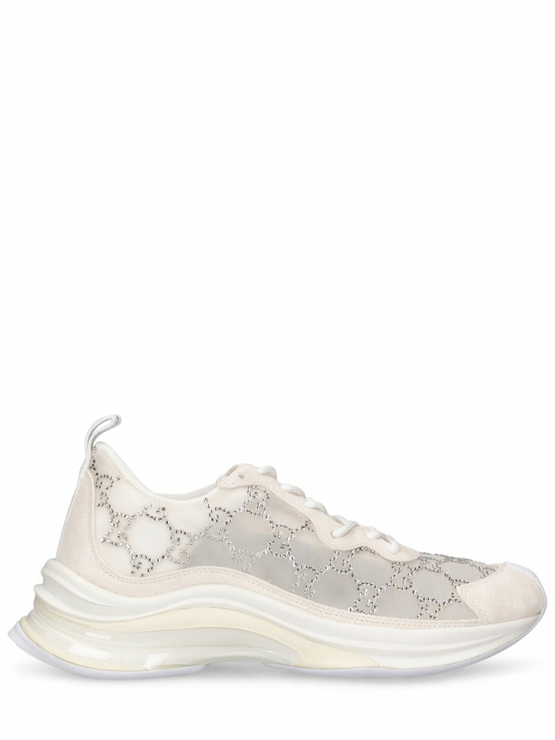 Photo: GUCCI - 62mm Gucci Run Embellished Sneakers