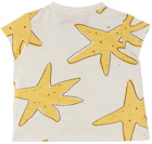 nadadelazos Baby White Sea Stars T-Shirt