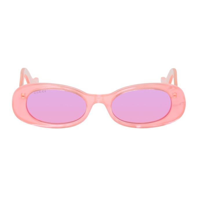 Photo: Gucci Pink Oval Sunglasses