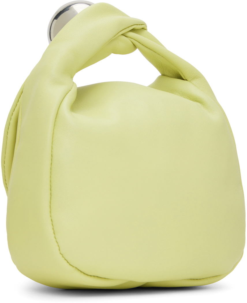 【関税&送料込】Jil Sander Pastel Green Leather Shoulder Bag Jil Sander Twist Sm Shoulder Bag In Green Leather | italist