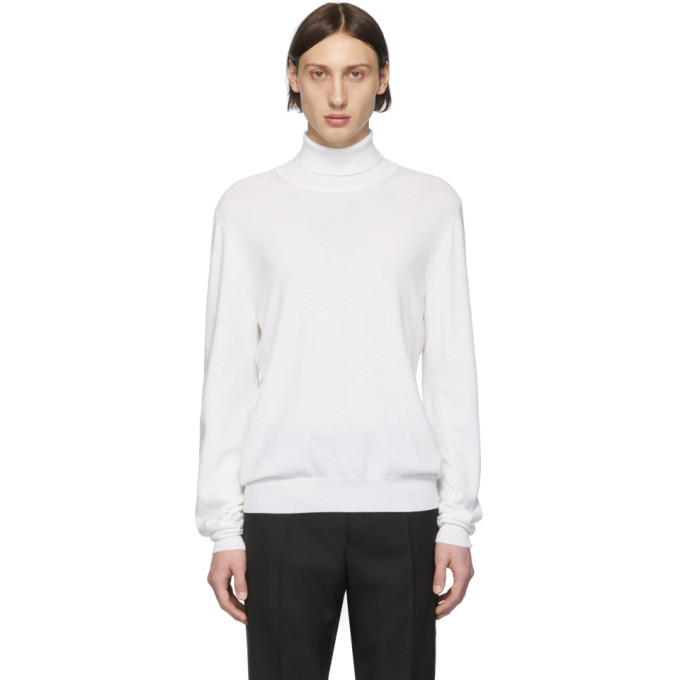 Photo: Maison Margiela White Elbow Patch Turtleneck