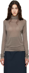 Baserange Gray Long Sleeve Turtleneck