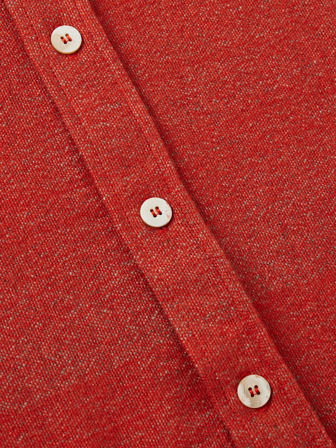 The Elder Statesman - Cashmere-Jacquard Overshirt - Red