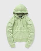 Juicy Couture Classic Velour Robertson Zip Hoodie Green Zippers