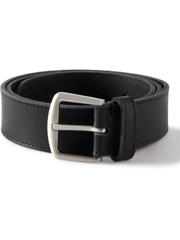 Photo: Loro Piana - 3.5cm Leather Belt - Black