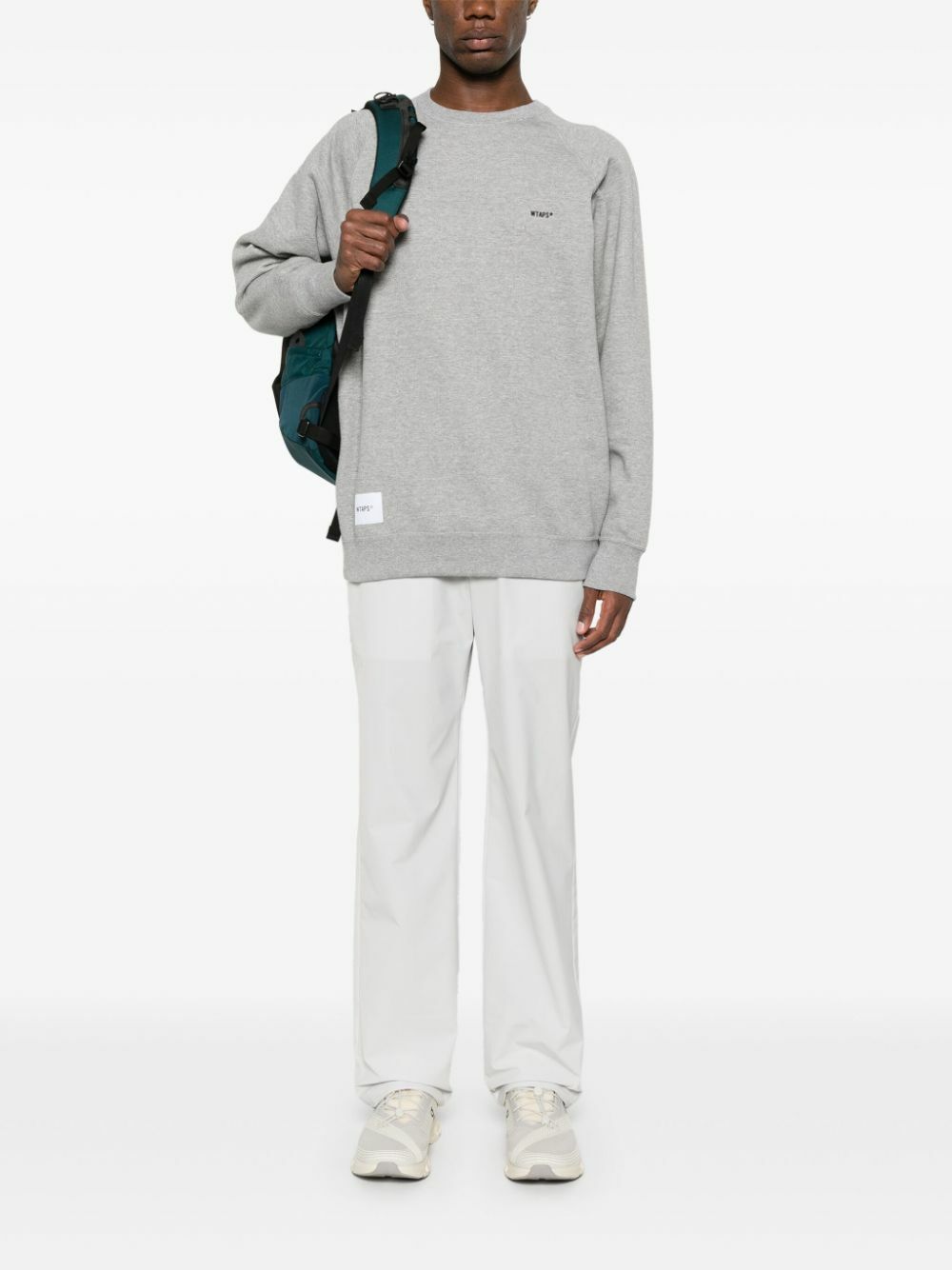 【WTAPS】トレーナー ロゴ グレー コットン ウォッシャブル 03 WTAPS Sign 03 Sweatshirt WTAPS