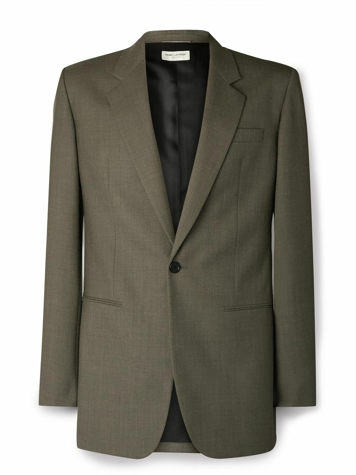 VIP【送料関税込】SAINT LAURENT WOOL SINGLE-BREASTED JACKET Saint Laurent single-breasted Tuxedo Jacket | White | FARFETCH