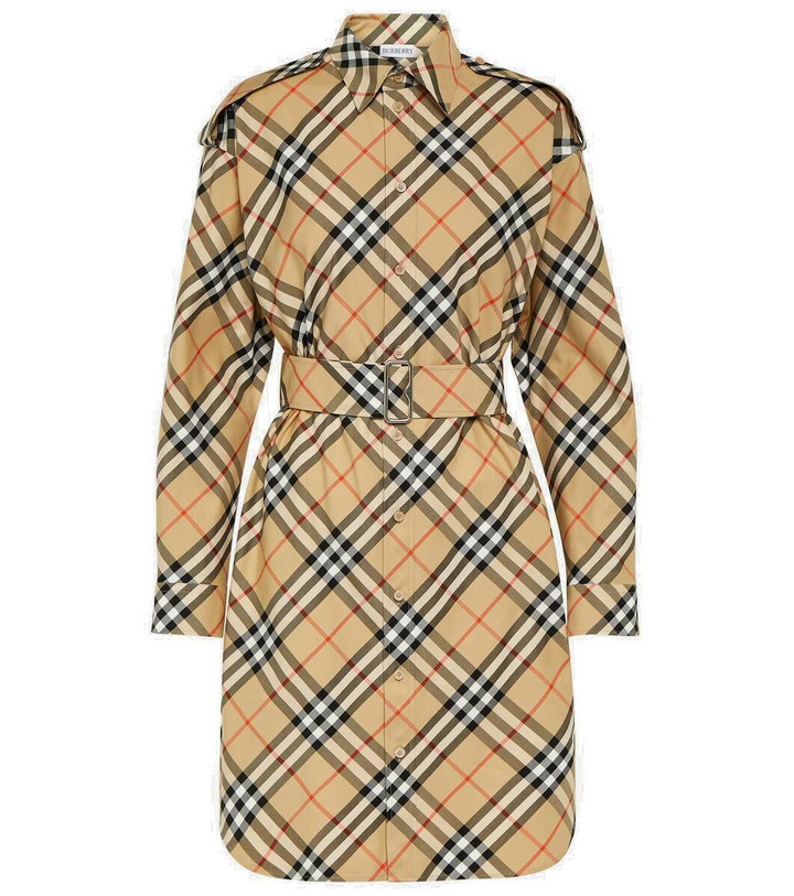 Photo: Burberry Burberry Check cotton shirt dress