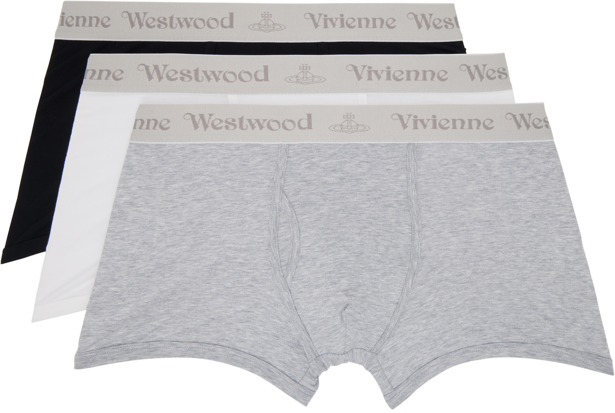 Vivienne Westwood Three-Pack Multicolor Cotton Boxer Briefs