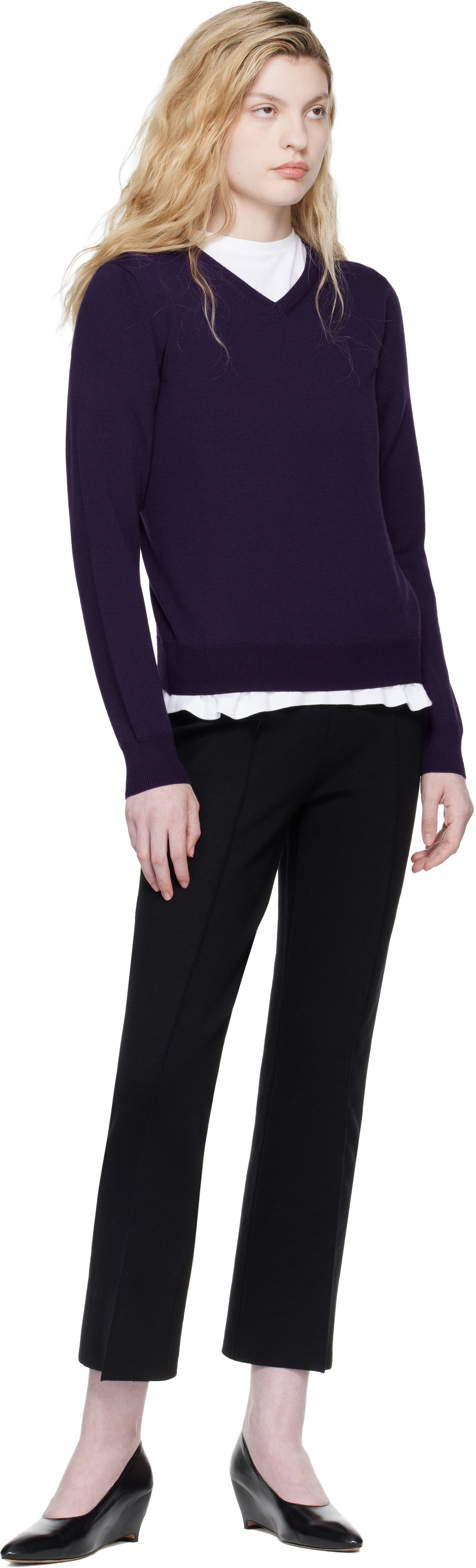 High Sport Black Merino Kick Trousers