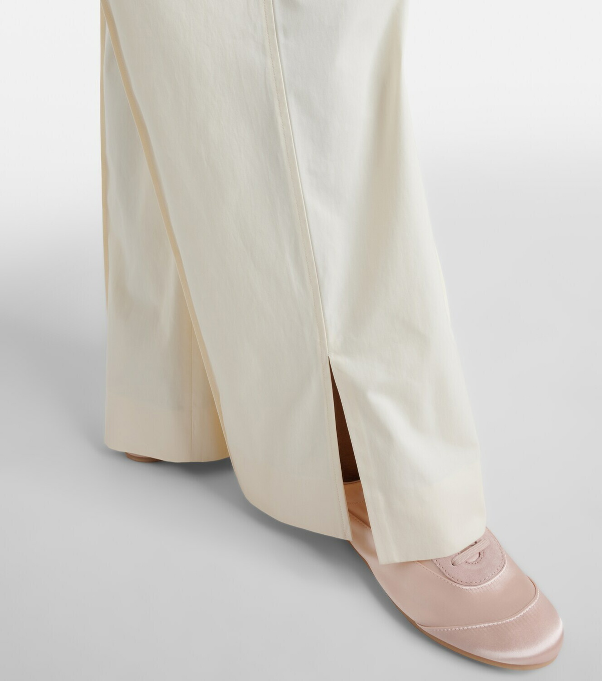 Jil Sander Pleated cotton wide-leg pants