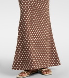 Montce Natalia polka-dot midi skirt