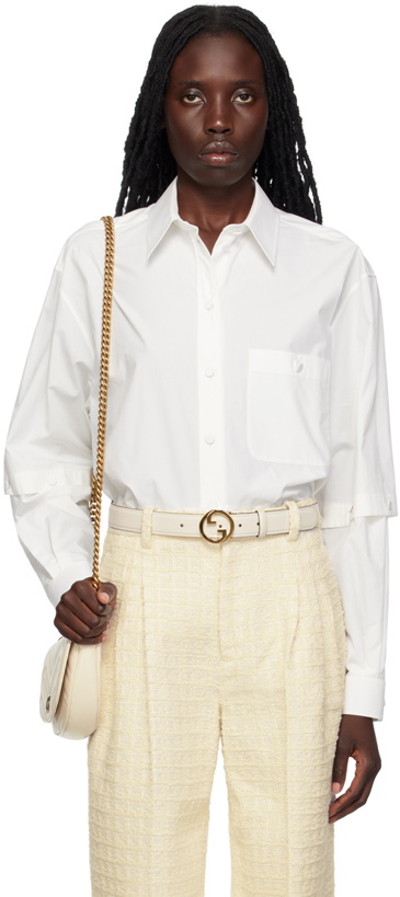 Photo: Gucci Off-White Detachable Sleeve Shirt