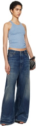 Alexander Wang Blue Classic Racer Tank Top