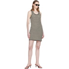 ANINE BING Black & Off-White Arie Minidress