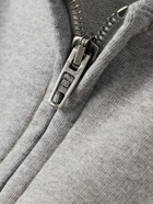 Balenciaga - Distressed Cotton-Jersey Zip-Up Hoodie - Gray