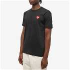 Comme des Garçons Play Men's Invader Heart T-Shirt in Black