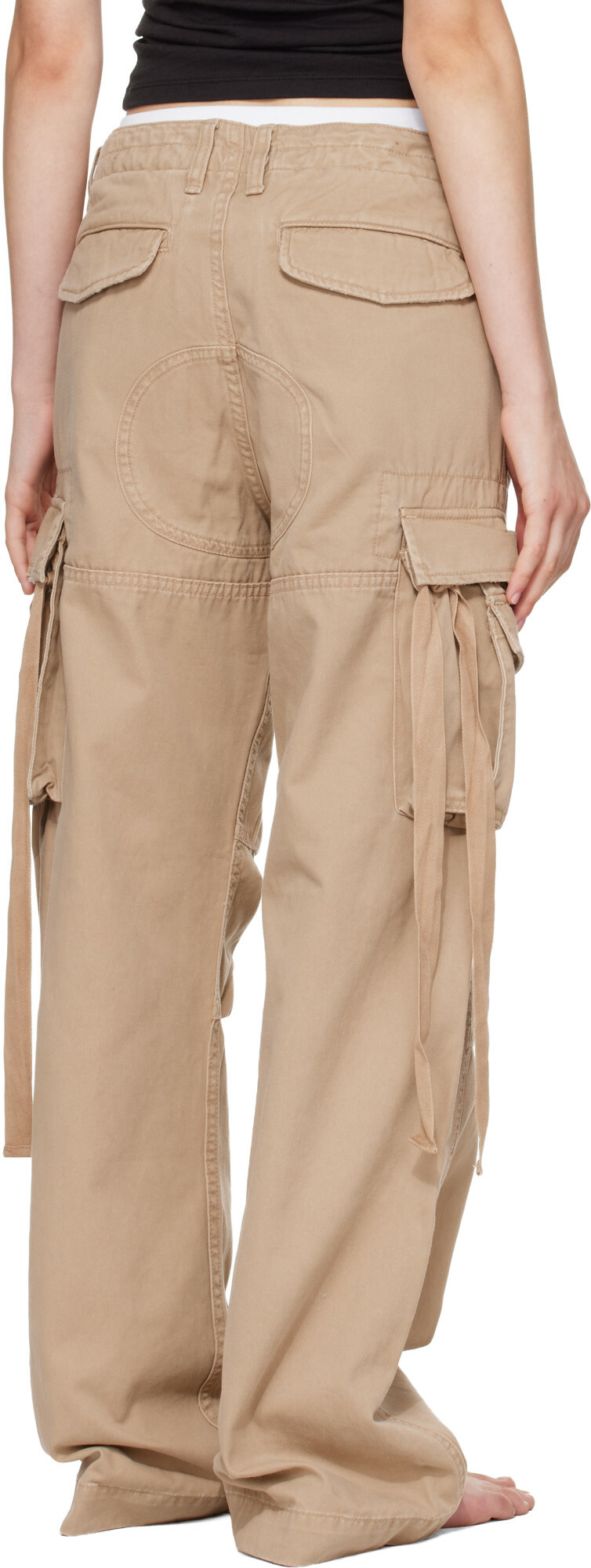 Raimundo Langlois Beige Double Fly Cargo Pants