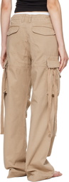 Raimundo Langlois Beige Double Fly Cargo Pants