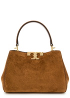 Tory Burch Eleanor Mini T-logo Suede top Handle bag - Caramel