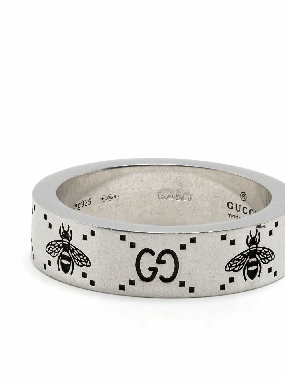 Gg Ring Gucci Sterling Silver GG Supreme Ring Gucci