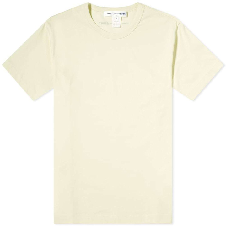 Photo: Comme des Garcons SHIRT Logo Tee Yellow