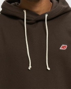 New Balance Made in USA Core Hoodie Brown Mens Hoody