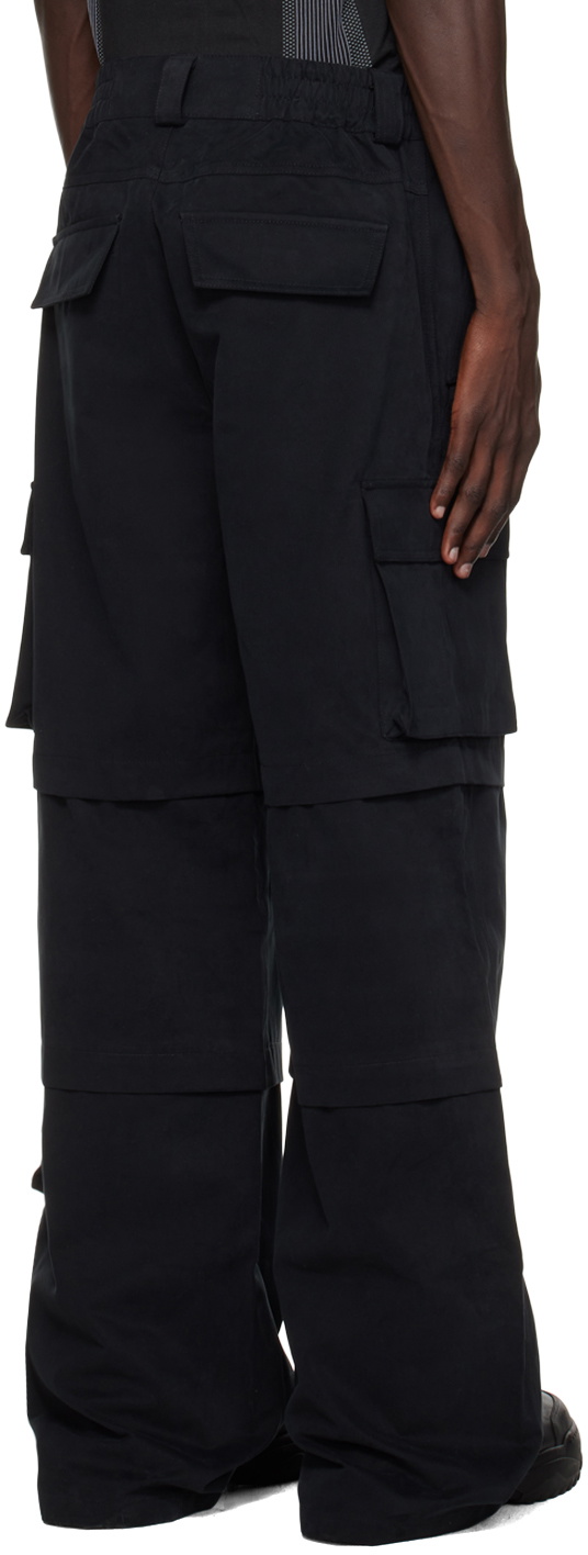 MISBHV Black Baggy Work Cargo Pants