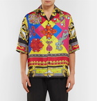 Versace - Camp-Collar Printed Silk-Twill Shirt - Multi