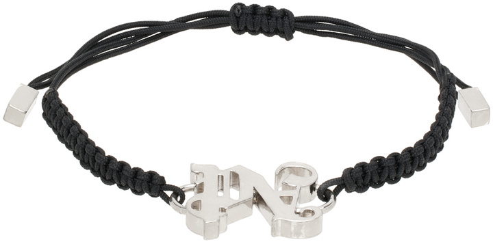 Photo: Palm Angels Black PA Monogram Bracelet
