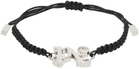 Palm Angels Black PA Monogram Bracelet