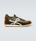 Loewe - Flow Runner suede-trimmed sneakers