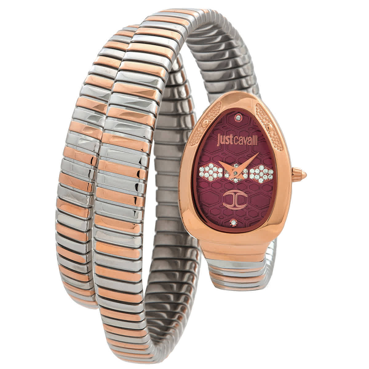 Just Cavalli Cosenza Quartz Red Dial Ladies Watch JC1L232M0065