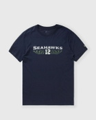 Nike NFL Seattle Seahawks Rivalry Dri-FIT Cotton Slub T-Shirt Blue Mens Shortsleeves/Team Tee