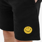MARKET Men's Smiley Vintage Sweat Shorts in Washed Black