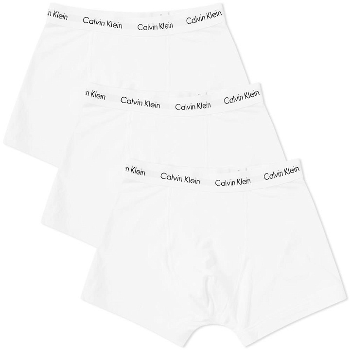 Photo: Calvin Klein 3 Pack Trunk White