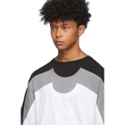 Keenkee Black and Grey Colorblocked T-Shirt