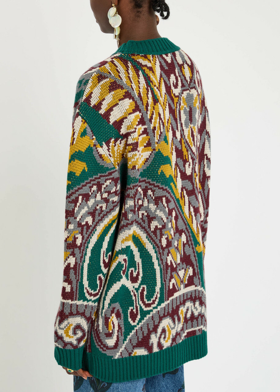 Etro Patterned Wool-blend Jumper Multi Print