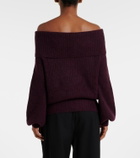 Jardin des Orangers Off-shoulder cashmere and silk sweater