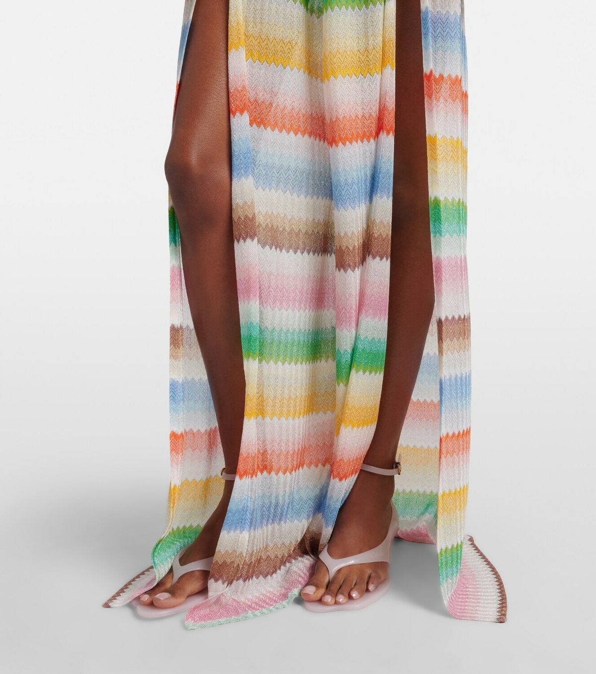 Missoni Zigzag open-back lamé jumpsuit