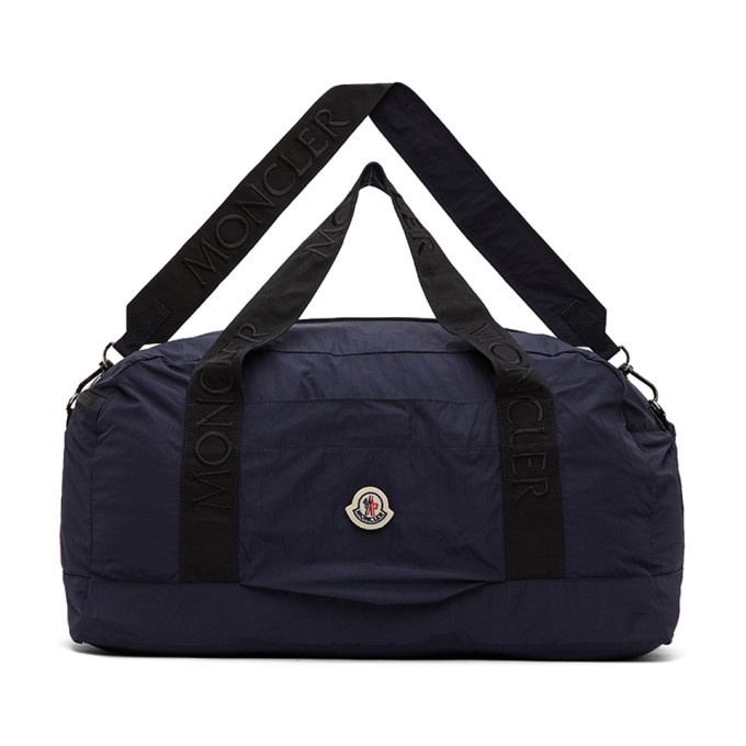Photo: Moncler Navy Nylon Duffle Bag