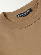 Acne Studios - Fonbar Logo-Appliquéd Cotton-Jersey Sweatshirt - Brown